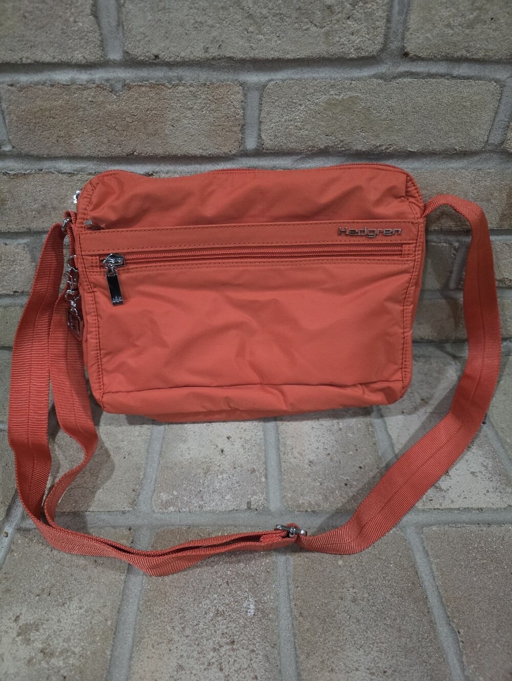 Hedgren Orange Nylon Crossbody Bag for Women